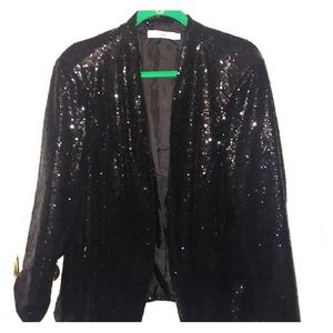 Brand new w tags black sequin blazer